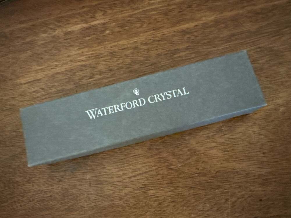 Waterford Crystal Lismore Pattern Blush Makeup Brush with Original Box